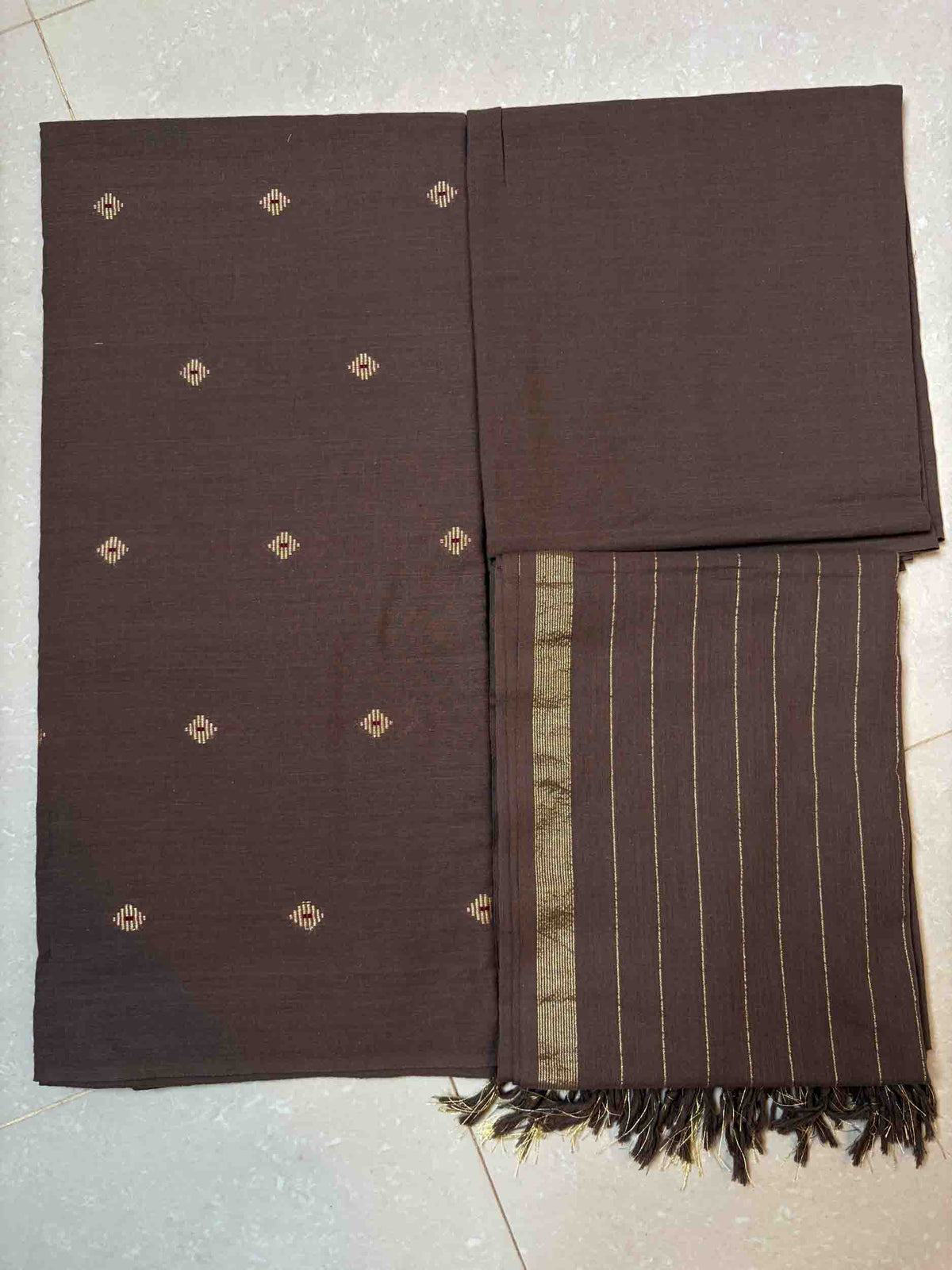 100% Pure south cotton- 3pc unstitched-(DM007)