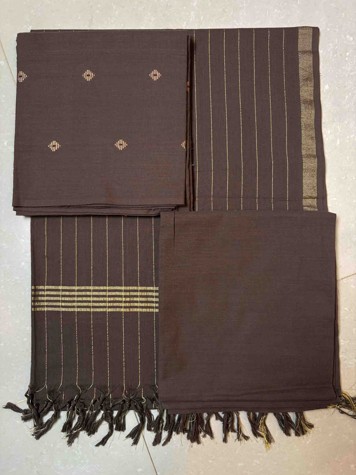100% Pure south cotton- 3pc unstitched-(DM007)