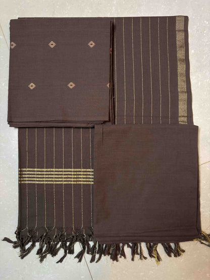 100% Pure south cotton- 3pc unstitched-(DM007)