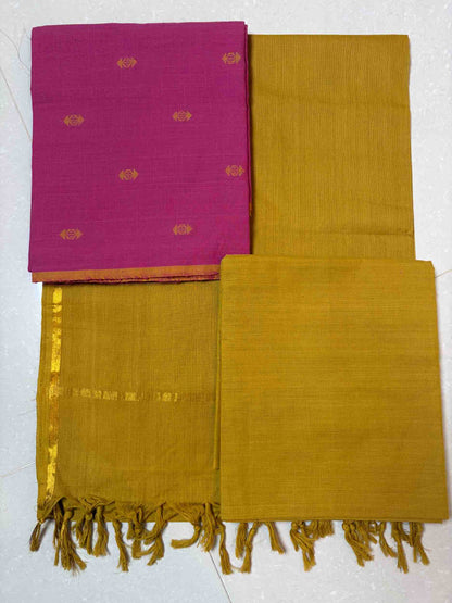 100% Pure cotton- 3pc unstitched material. (DM001)