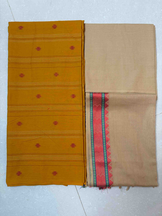 100% cotton 3pc unstitched material. (DM003)