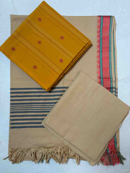 100% cotton 3pc unstitched material. (DM003)