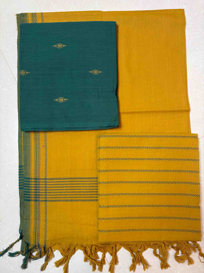 100% Pure cotton- 3pc unstitched material (DM004)