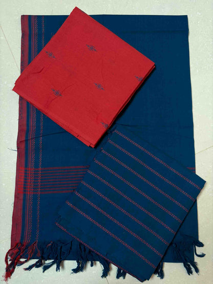 100% Pure 3 Pc unstitched material- (DM009)