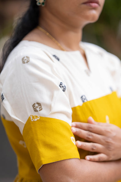 100% Cotton frock - Dual Color (CBR001)