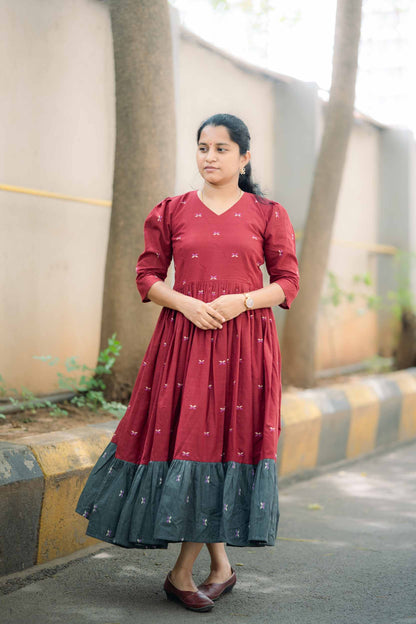 Cotton Frock- 2 layer- CBR008